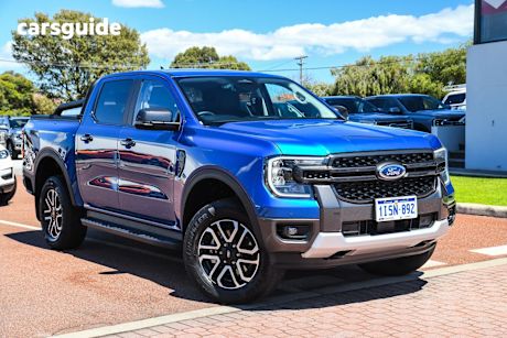 Blue 2024 Ford Ranger Ute Tray SPORT 4X4