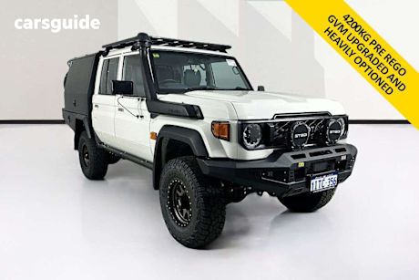 White 2024 Toyota Landcruiser Double Cab Chassis Lc79 Workmate