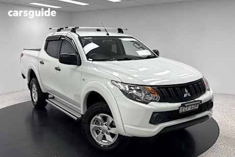 White 2018 Mitsubishi Triton Ute Tray GLX+ 4X4