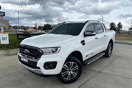 White 2022 Ford Ranger Ute Tray WILDTRAK 4X4