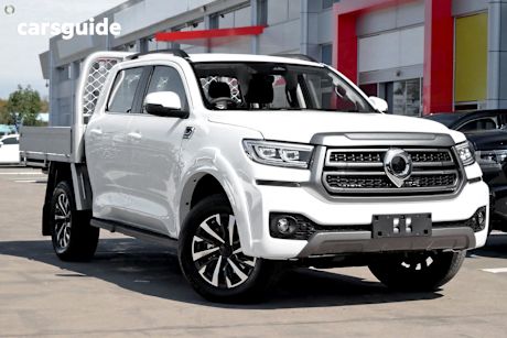 White 2025 GWM Cannon Dual Cab Chassis Lux (4X4)