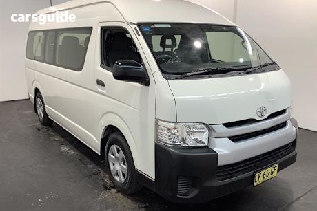 White 2016 Toyota HiAce Bus Commuter
