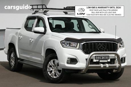 White 2021 LDV T60 Ute Tray PRO 4X4
