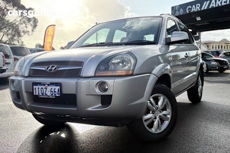 Silver 2008 Hyundai Tucson SUV CITY SX F
