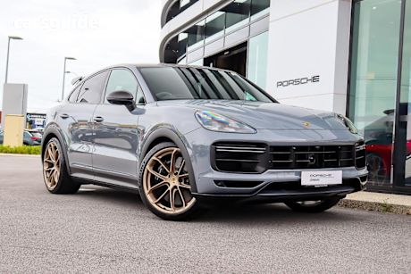 Grey 2022 Porsche Cayenne Coupe Turbo Gt