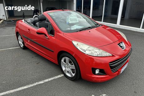 Red 2011 Peugeot 207 Convertible CC