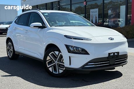 White 2023 Hyundai Kona SUV ELECTRIC HIGHLANDER F