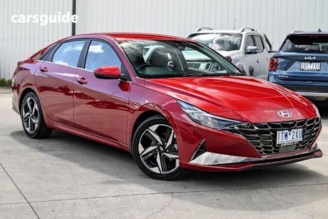 Red 2021 Hyundai I30 Sedan ELITE F