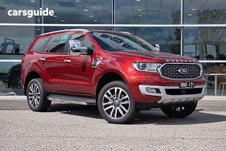 Orange 2021 Ford Everest SUV TITANIUM 4X4