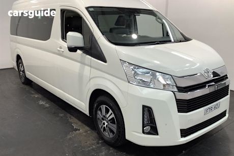 White 2020 Toyota HiAce Bus Slwb Commuter (12 Seats)