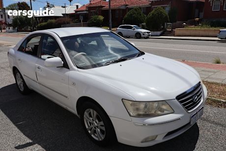 White 2008 Hyundai Sonata Sedan Slx