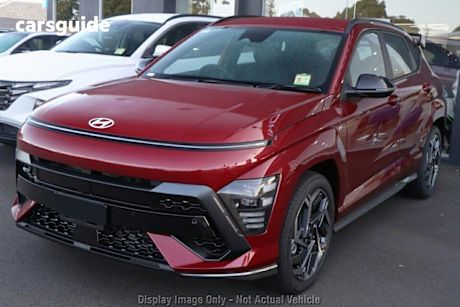 Red 2025 Hyundai Kona Wagon Hybrid Elite N Line