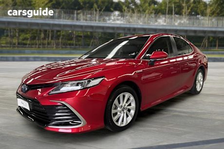Red 2023 Toyota Camry Sedan Ascent Hybrid