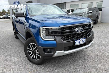 Blue 2024 Ford Ranger Double Cab Pick Up Sport 2.0 (4X4)