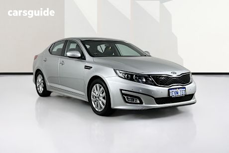 Silver 2015 Kia Optima Sedan Si