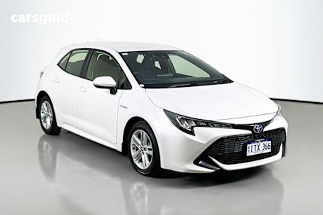 White 2022 Toyota Corolla Hatchback Ascent Sport Hybrid