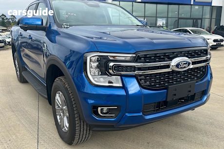 Blue 2025 Ford Ranger Ute Tray XLT 4X4