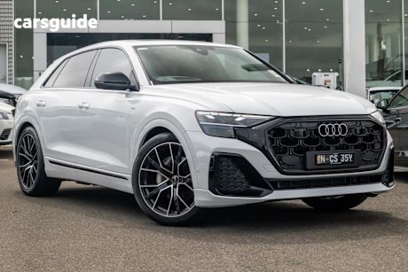 White 2025 Audi Q8 SUV 50 TDI S LINE 4WD