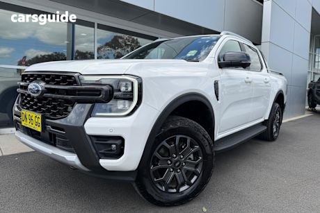 White 2024 Ford Ranger Ute Tray WILDTRAK 4X4