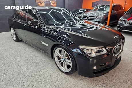 Black 2015 BMW 740I Sedan