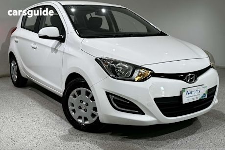 White 2013 Hyundai I20 Hatch ACTIVE F