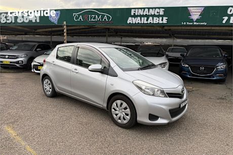 Silver 2012 Toyota Yaris Hatchback Yrs