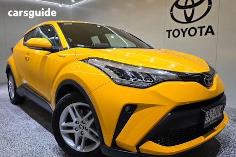 Yellow 2023 Toyota C-HR SUV GXL F