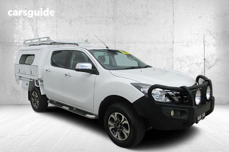 White 2018 Mazda BT-50 Ute Tray GT 4X4