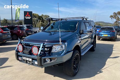 Blue 2014 Ford Ranger Ute Tray XLT 4X4