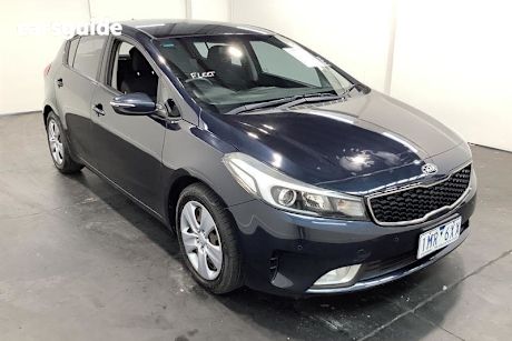 Blue 2017 Kia Cerato Hatchback S
