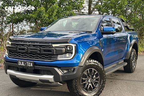 Blue 2024 Ford Ranger Ute Tray RAPTOR 4X4