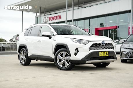 White 2021 Toyota RAV4 Wagon Gxl (2Wd) Hybrid