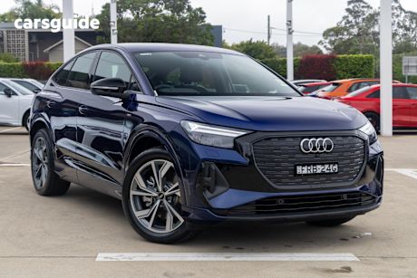 Blue 2025 Audi Q4 E-Tron SUV 45 R