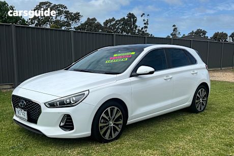 White 2018 Hyundai I30 Hatch PREMIUM F