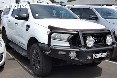 White 2017 Ford Ranger Ute Tray WILDTRAK 4X4