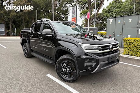 Black 2024 Volkswagen Amarok Ute Tray TDI600 PANAMERICANA 4X4