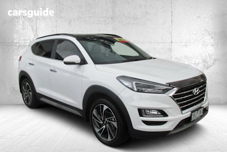 White 2020 Hyundai Tucson Wagon Highlander (Awd) Black Int