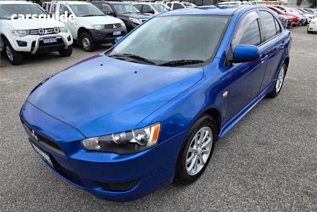 Blue 2010 Mitsubishi Lancer Sedan Activ
