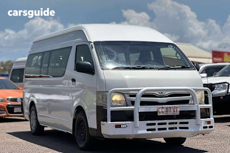 White 2012 Toyota HiAce Bus Commuter