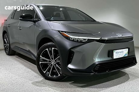 Grey 2024 Toyota BZ4X SUV XEAM10R F