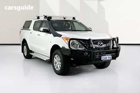 White 2012 Mazda BT-50 Dual Cab Utility Xtr (4X4)