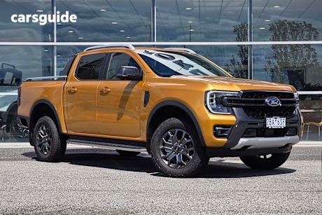 Yellow 2024 Ford Ranger Ute Tray WILDTRAK 4X4