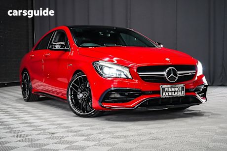 Red 2017 Mercedes-Benz CLA45 Coupe 4Matic