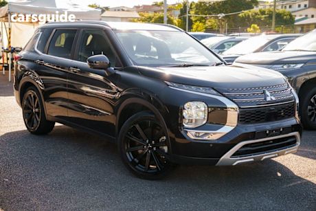 Black 2023 Mitsubishi Outlander Wagon Aspire 7 Seat (2Wd)