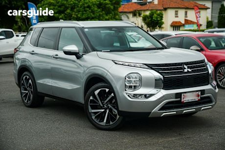 Silver 2024 Mitsubishi Outlander Wagon Aspire 7 Seat (2Wd)