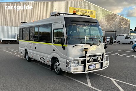 White 2019 Toyota Coaster Bus Deluxe (Lwb)