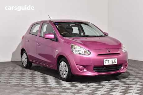Pink 2015 Mitsubishi Mirage Hatch ES F