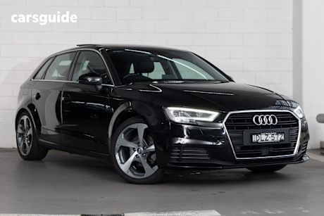 Black 2016 Audi A3 Hatch 8V F