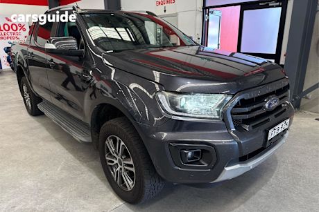 Grey 2020 Ford Ranger Ute Tray WILDTRAK 4X4