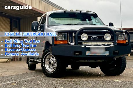Silver 2003 Ford F250 Ute Tray XLT 4X4